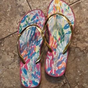 Lily Pulitzer flip flops